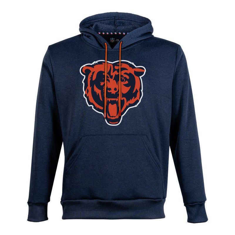Sudadera Hoodie NFL Chicago Bears Manga Larga Azul Marino Hombre