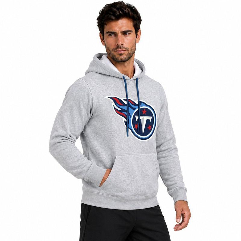Sudadera Hoodie NFL Tennessee Titans Manga Larga Gris Hombre