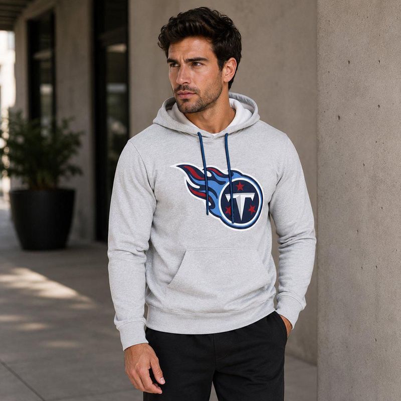 Sudadera Hoodie NFL Tennessee Titans Manga Larga Gris Hombre