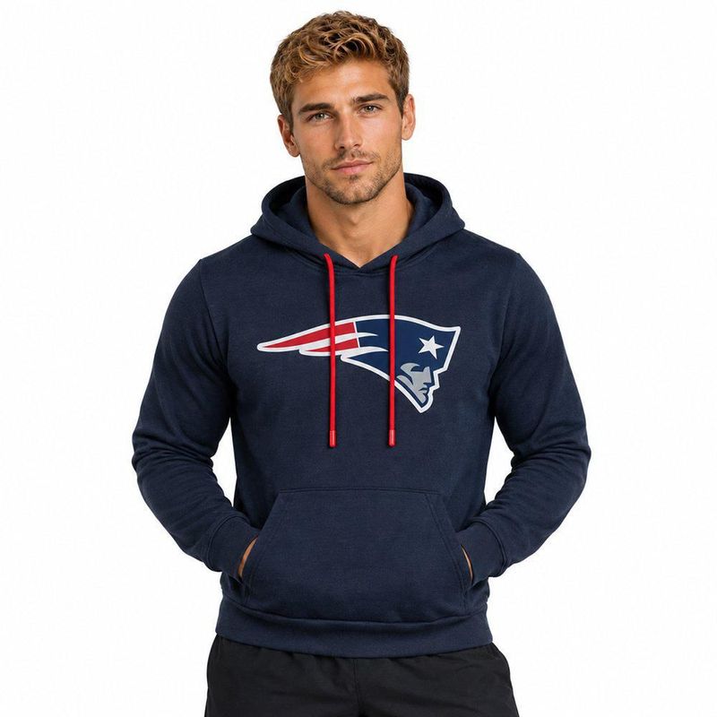 Sudadera Hoodie NFL New England Patriots Azul Marino Hombre