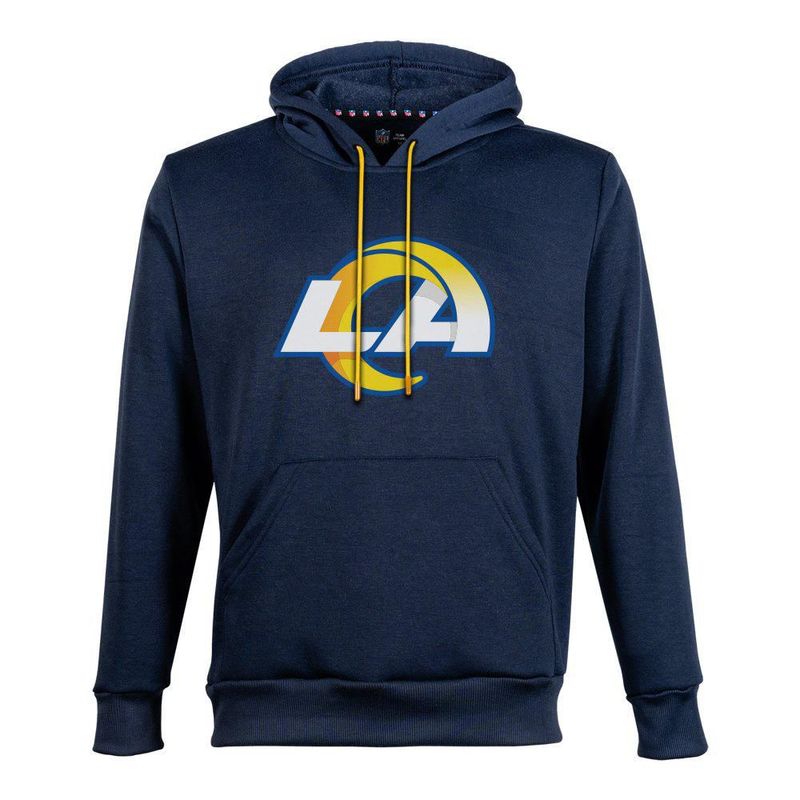 Sudadera Hoodie NFL Los Angeles Rams Manga Larga Azul Marino Hombre