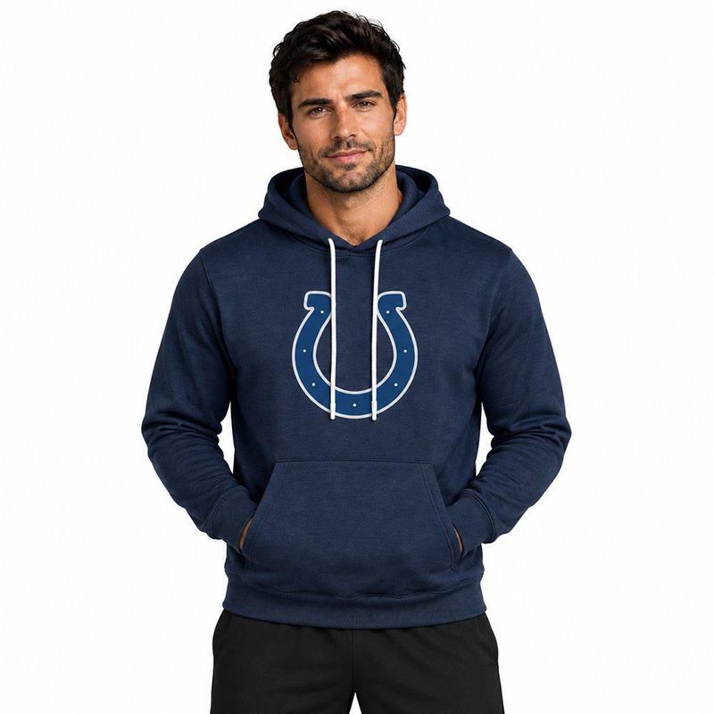 Sudadera Hoodie NFL Indianapolis Colts Manga Larga Azul Marino Hombre