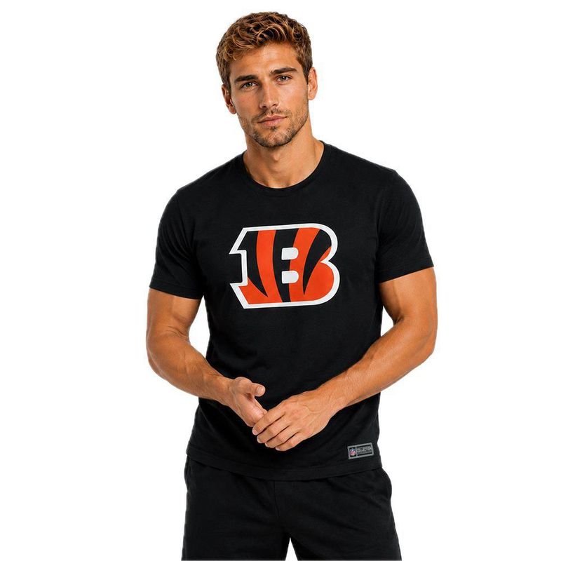 Playera Aficionado NFL Cincinnati Bengals Manga Corta Negro Hombre