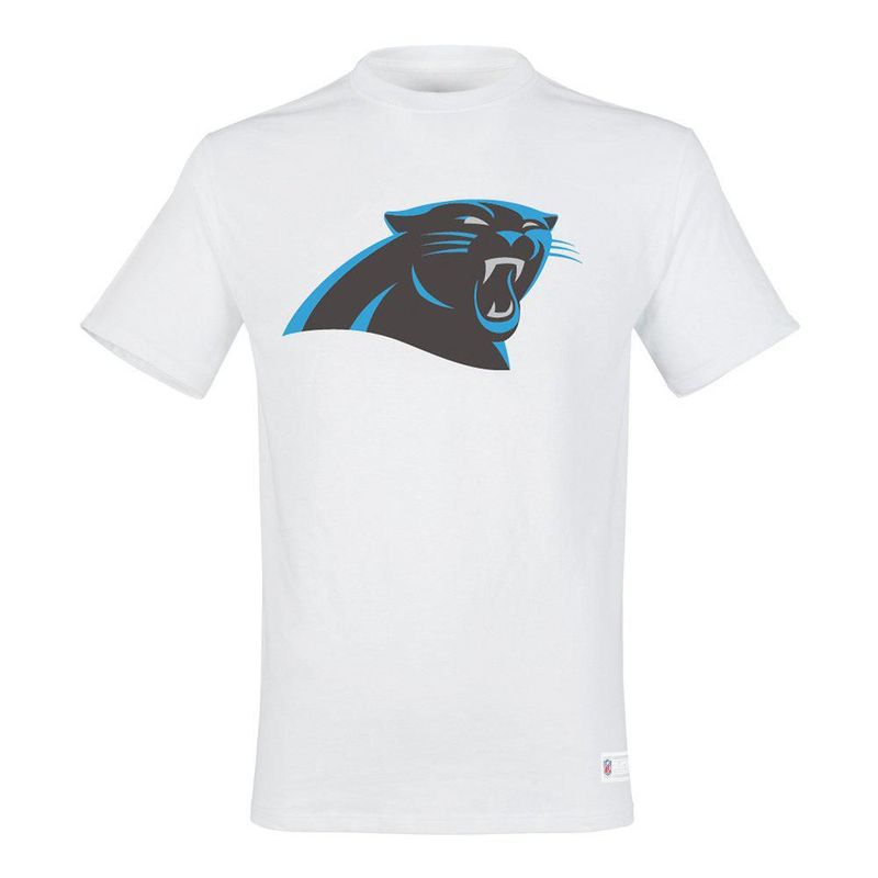 Playera Aficionado NFL Carolina Panthers Manga Corta Blanco Hombre