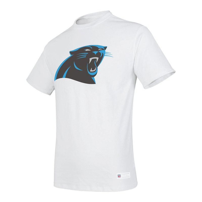 Playera Aficionado NFL Carolina Panthers Manga Corta Blanco Hombre