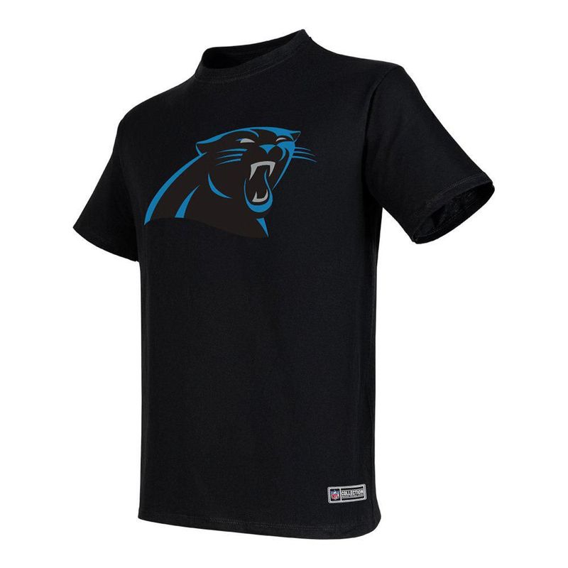 Playera Aficionado NFL Carolina Panthers Manga Corta Negro Hombre