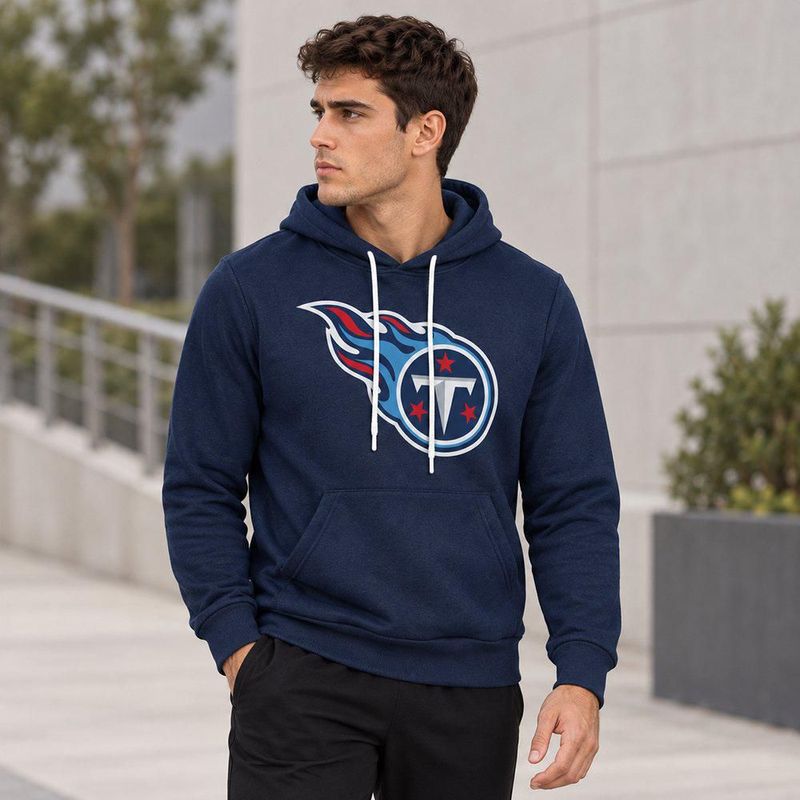 Sudadera Hoodie NFL Tennessee Titans Manga Larga Azul Marino Hombre
