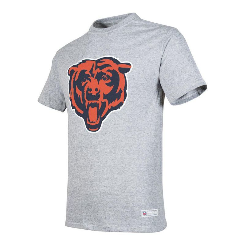 Playera Aficionado NFL Chicago Bears Manga Corta Gris Hombre