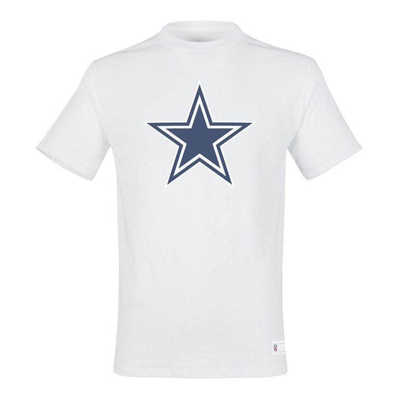 Playera Aficionado NFL Dallas Cowboys Manga Corta Blanco Hombre