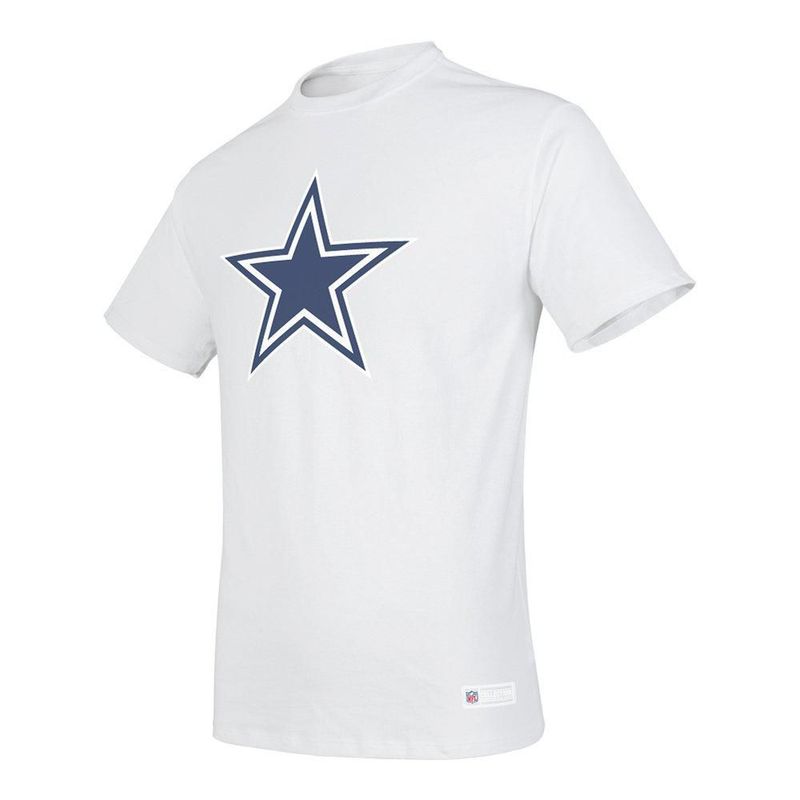 Playera Aficionado NFL Dallas Cowboys Manga Corta Blanco Hombre