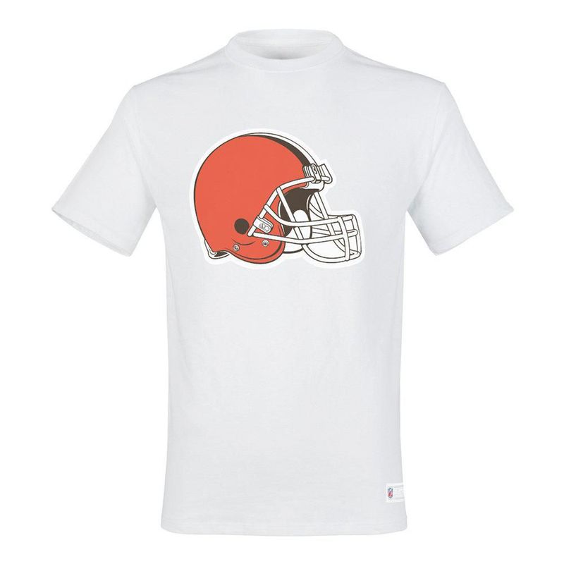 Playera Aficionado NFL Cleveland Browns Manga Corta Blanco Hombre