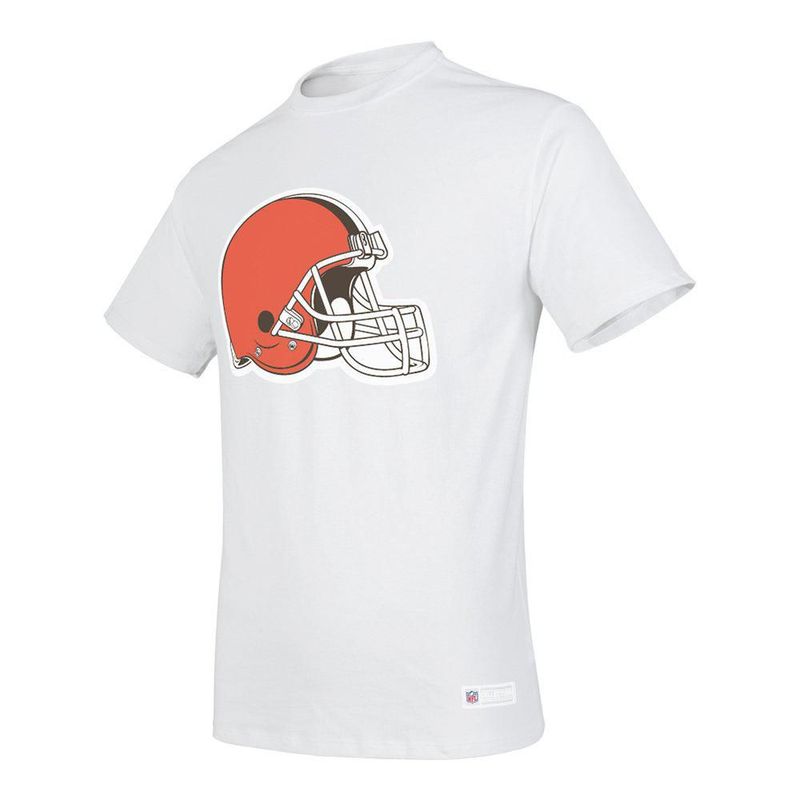 Playera Aficionado NFL Cleveland Browns Manga Corta Blanco Hombre