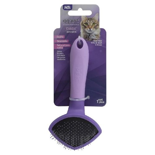 Cepillo Gato Punta Polipropileno Acero Inoxidable Fancy Pets