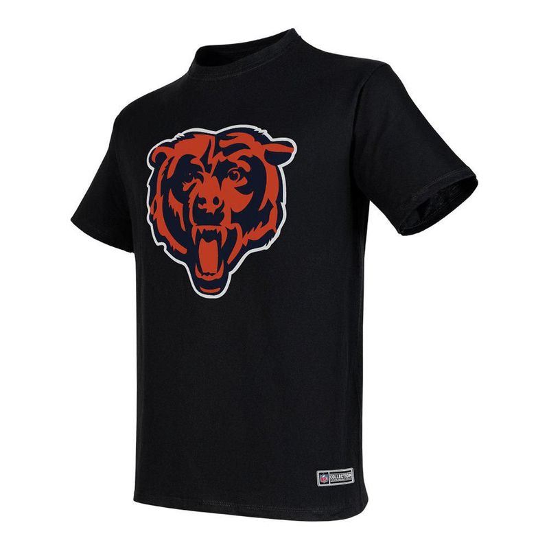 Playera Aficionado NFL Chicago Bears Manga Corta Negro Hombre