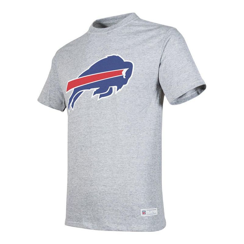 Playera Aficionado NFL Buffalo Bills Manga Corta Gris Hombre