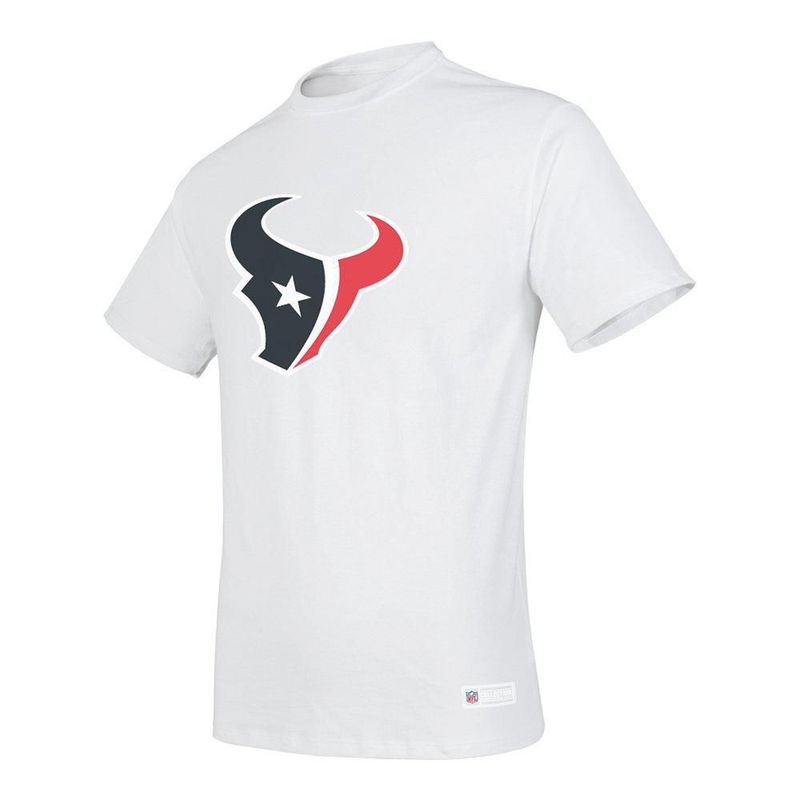 Playera Aficionado NFL Houston Texans Manga Corta Blanco Hombre