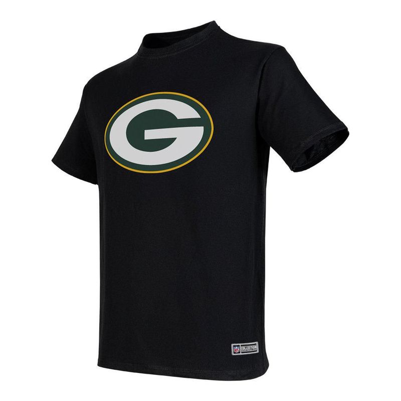 Playera Aficionado NFL Green Bay Packers Manga Corta Negro Hombre
