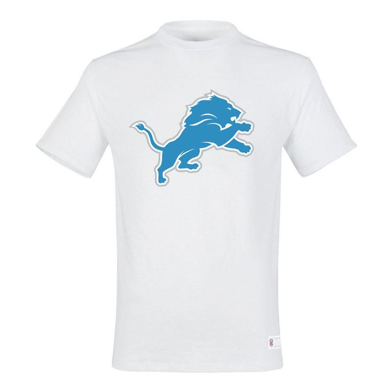 Playera Aficionado NFL Detroit Lions Manga Corta Blanco Hombre