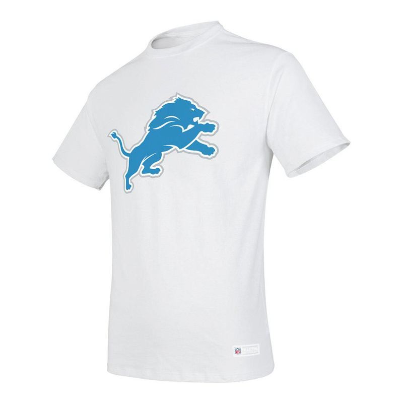 Playera Aficionado NFL Detroit Lions Manga Corta Blanco Hombre