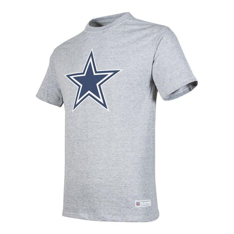 Playera Aficionado NFL Dallas Cowboys Manga Corta Gris Hombre
