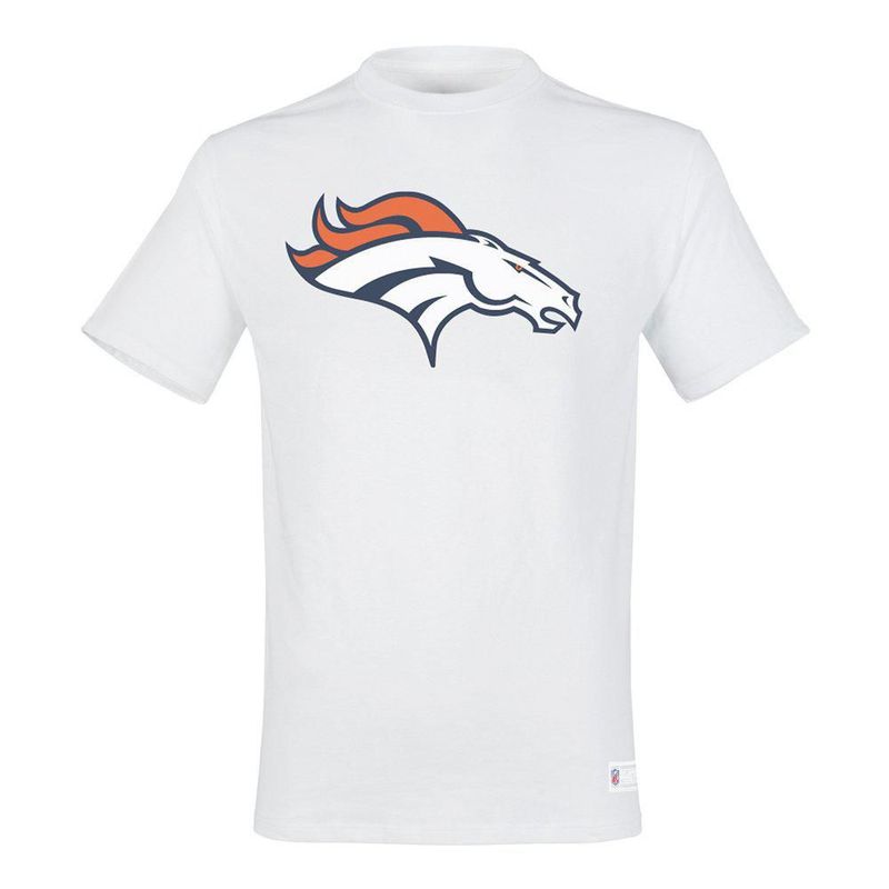 Playera Aficionado NFL Denver Broncos Manga Corta Blanco Hombre