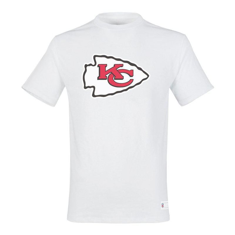 Playera Aficionado NFL Kansas City Chiefs Manga Corta Blanco Hombre