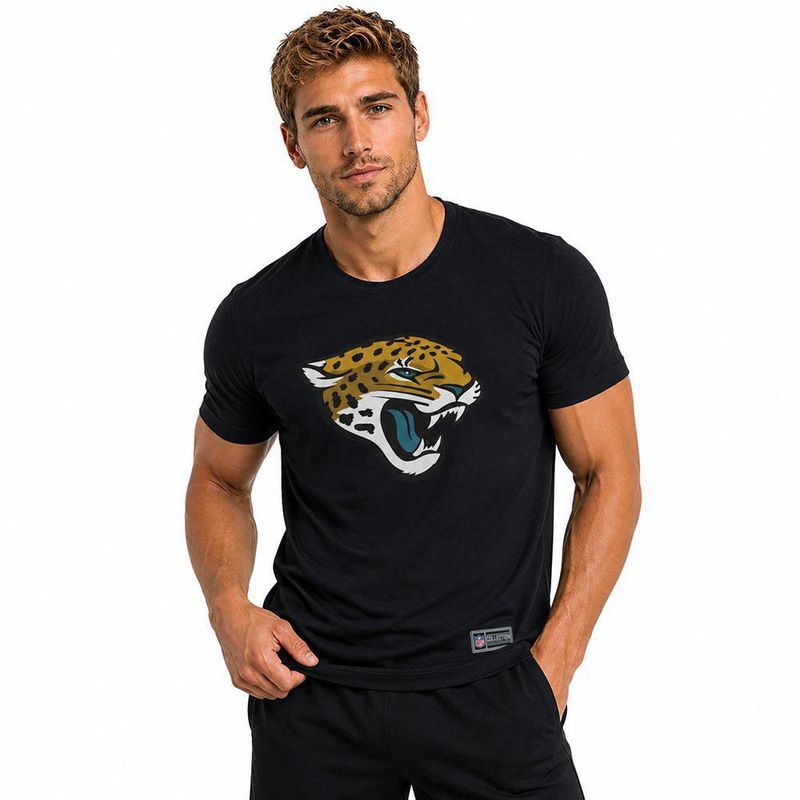 Playera Aficionado NFL Jacksonville Jaguars Manga Corta Negro Hombre