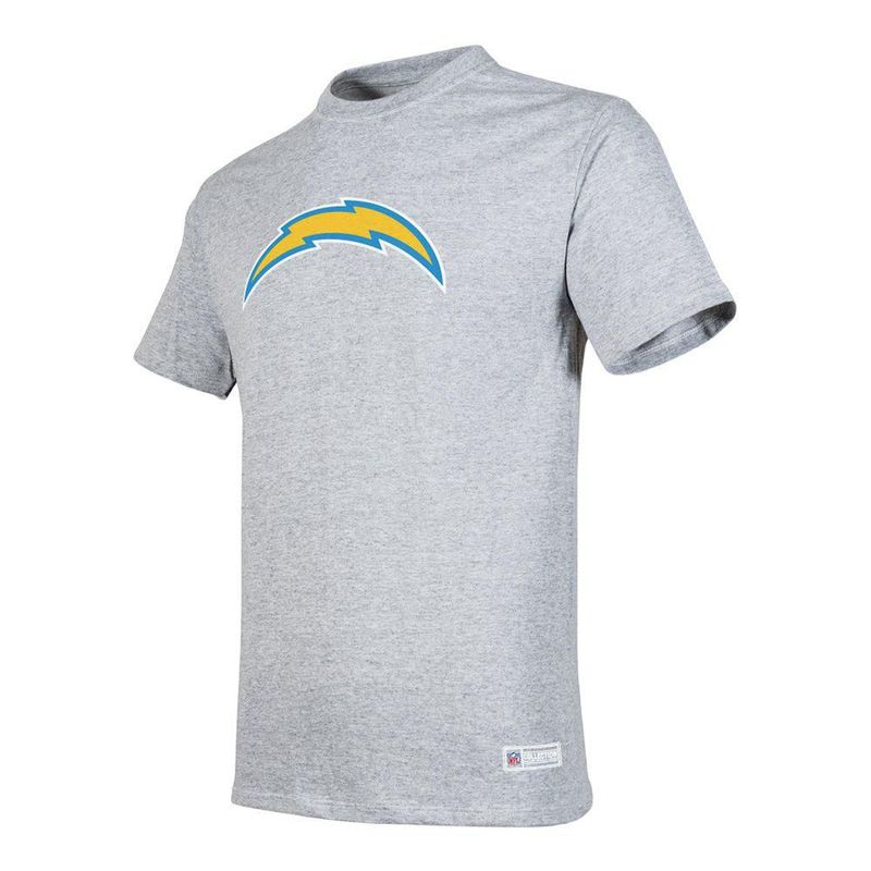 Playera Aficionado NFL Los Angeles Chargers Manga Corta Gris Hombre