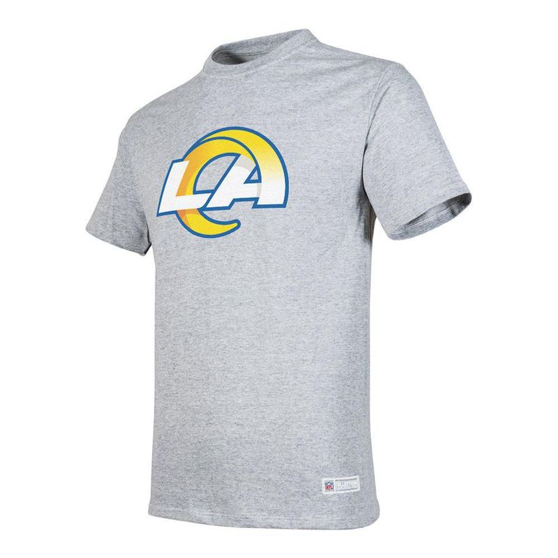 Playera Aficionado NFL Los Angeles Rams Manga Corta Gris Hombre