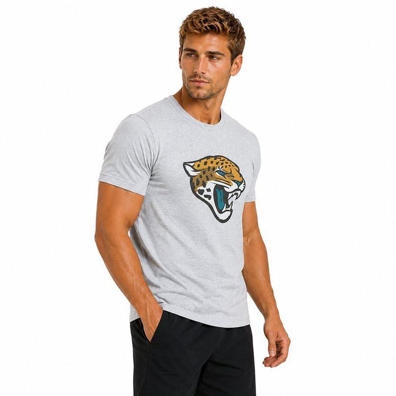 Playera Aficionado NFL Jacksonville Jaguars Manga Corta Gris Hombre
