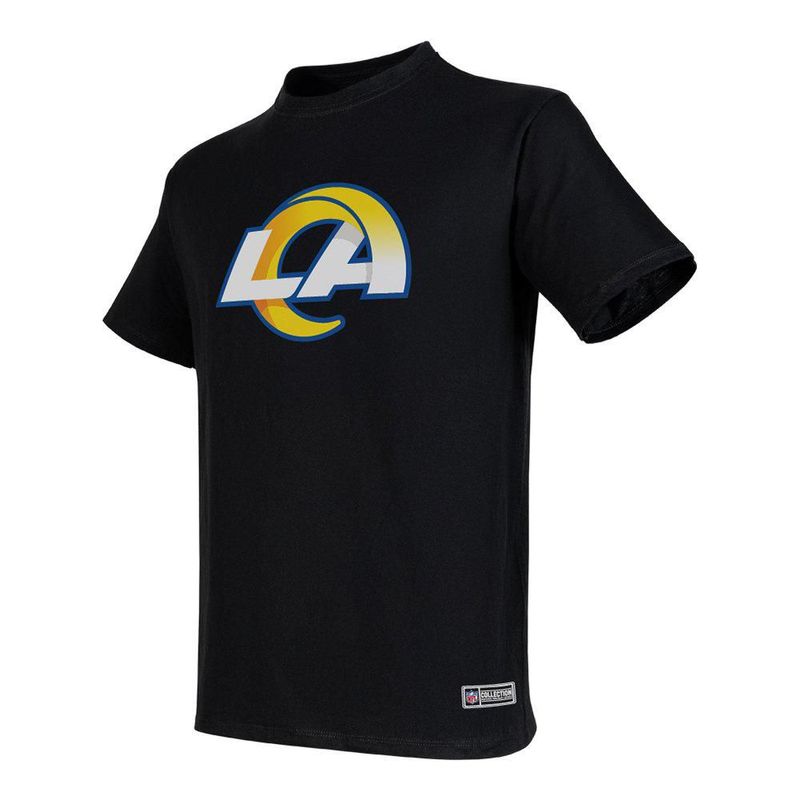 Playera Aficionado NFL Los Angeles Rams Manga Corta Negro Hombre