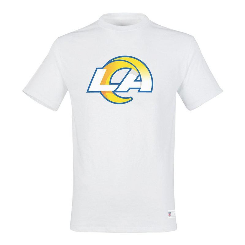 Playera Aficionado NFL Los Angeles Rams Manga Corta Blanco Hombre