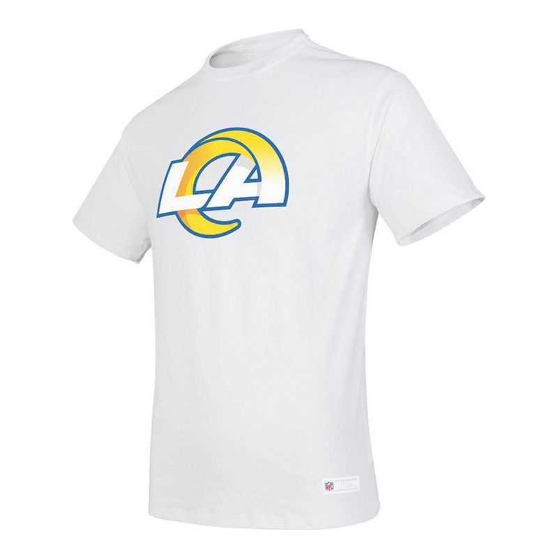 Playera Aficionado NFL Los Angeles Rams Manga Corta Blanco Hombre