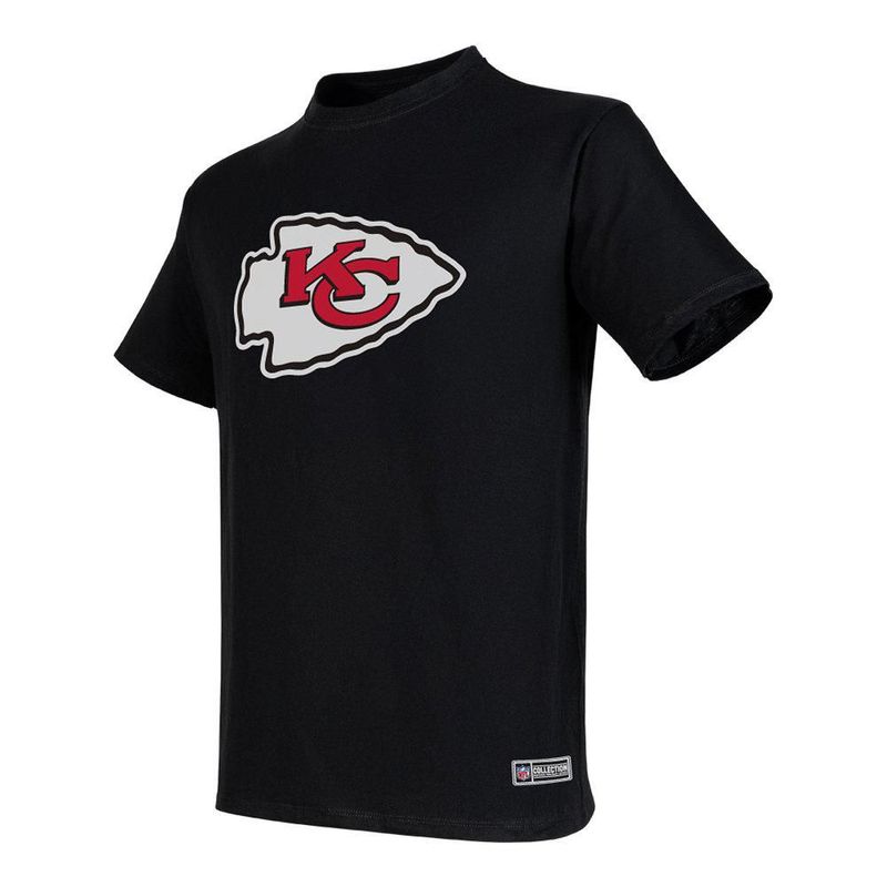 Playera Aficionado NFL Kansas City Chiefs Manga Corta Negro Hombre