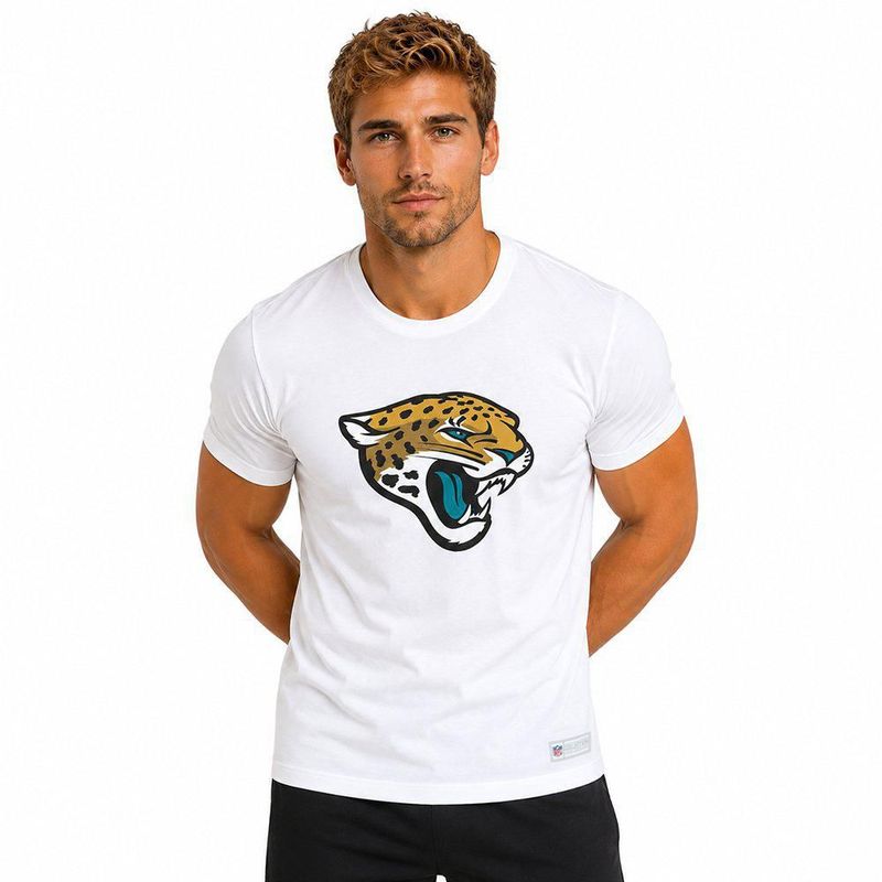 Playera Aficionado NFL Jacksonville Jaguars Manga Corta Blanco Hombre