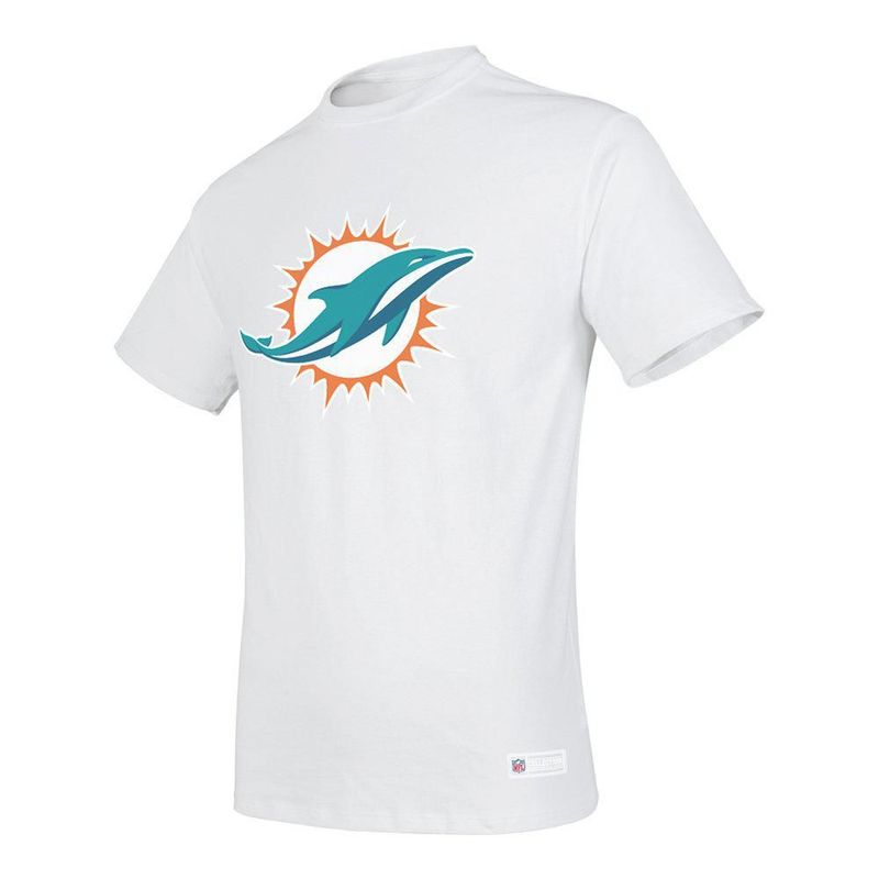 Playera Aficionado NFL Miami Dolphins Manga Corta Blanco Hombre