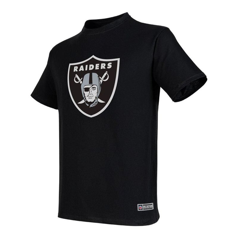 Playera Aficionado NFL Las Vegas Raiders Manga Corta Negro Hombre