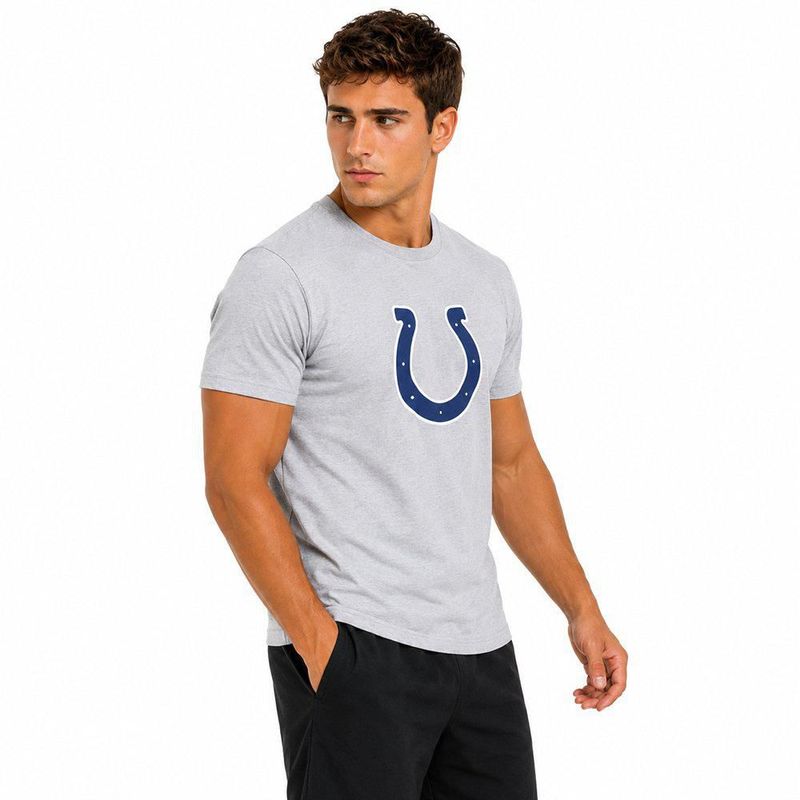 Playera Aficionado NFL Indianapolis Colts Manga Corta Gris Hombre