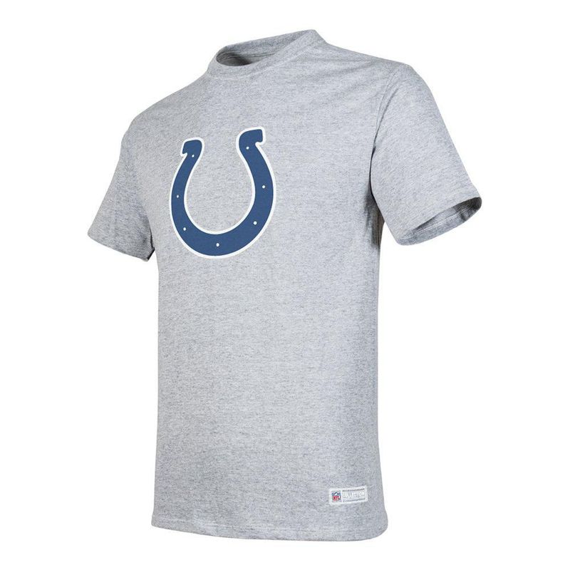 Playera Aficionado NFL Indianapolis Colts Manga Corta Gris Hombre