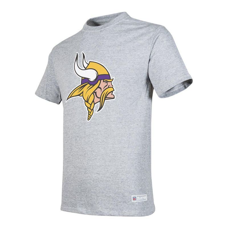 Playera Aficionado NFL Minnesota Vikings Manga Corta Gris Hombre