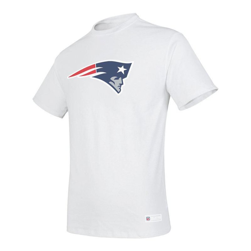 Playera Aficionado NFL New England Patriots Manga Corta Blanco Hombre