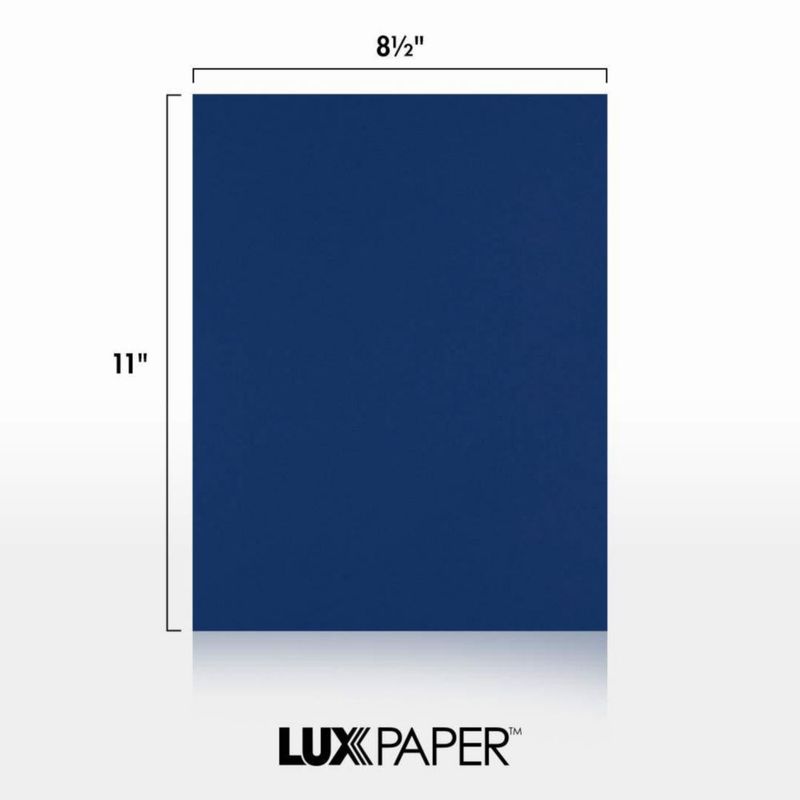 Cartulina LUXPaper A4 Azul Marino 100 lb - 50 unidades
