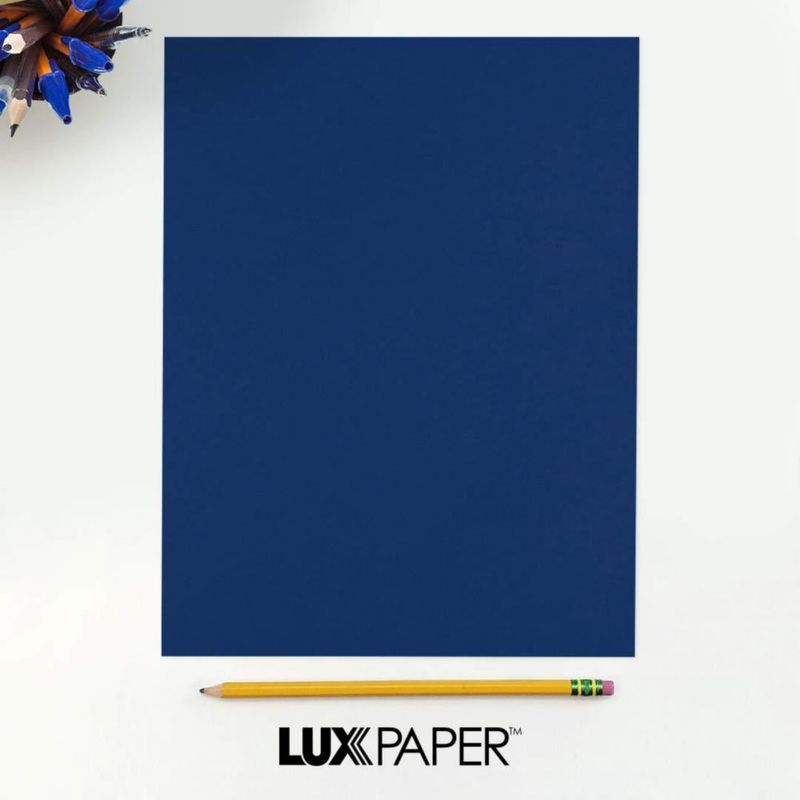 Cartulina LUXPaper A4 Azul Marino 100 lb - 50 unidades