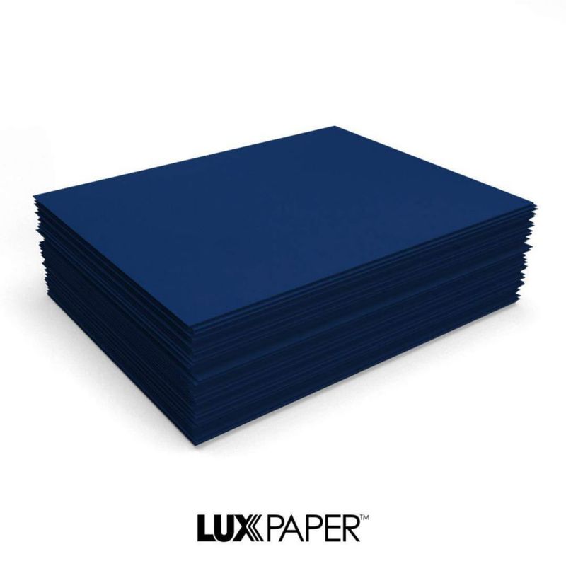 Cartulina LUXPaper A4 Azul Marino 100 lb - 50 unidades