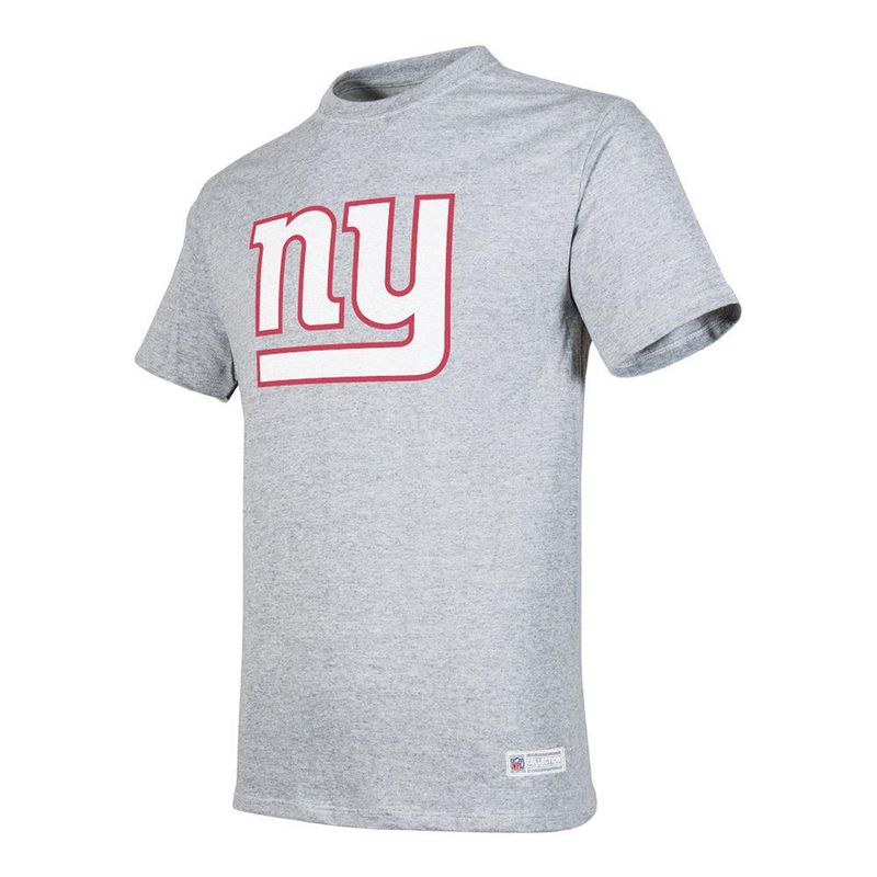 Playera Aficionado NFL New York Giants Manga Corta Gris Hombre
