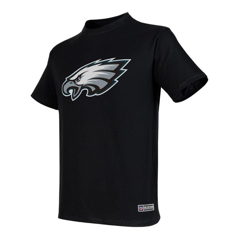 Playera Aficionado NFL Philadelphia Eagles Manga Corta Negro Hombre