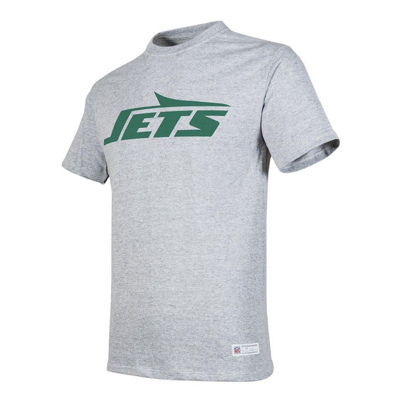 Playera Aficionado NFL New York Jets Manga Corta Gris Hombre