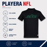 Playera Aficionado NFL New York Jets Manga Corta Negro Hombre