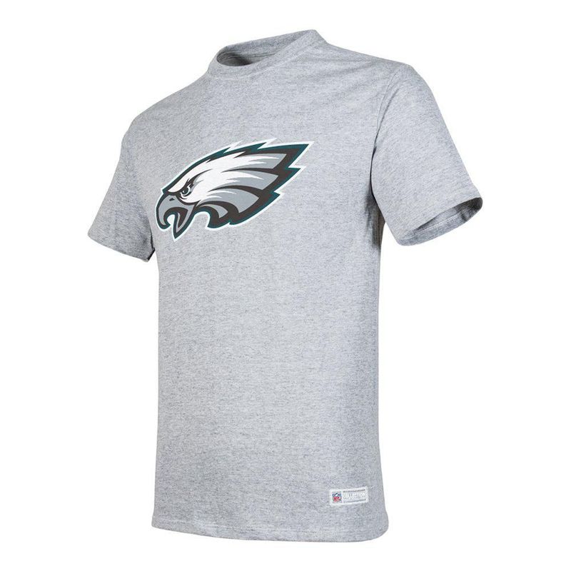 Playera Aficionado NFL Philadelphia Eagles Manga Corta Gris Hombre