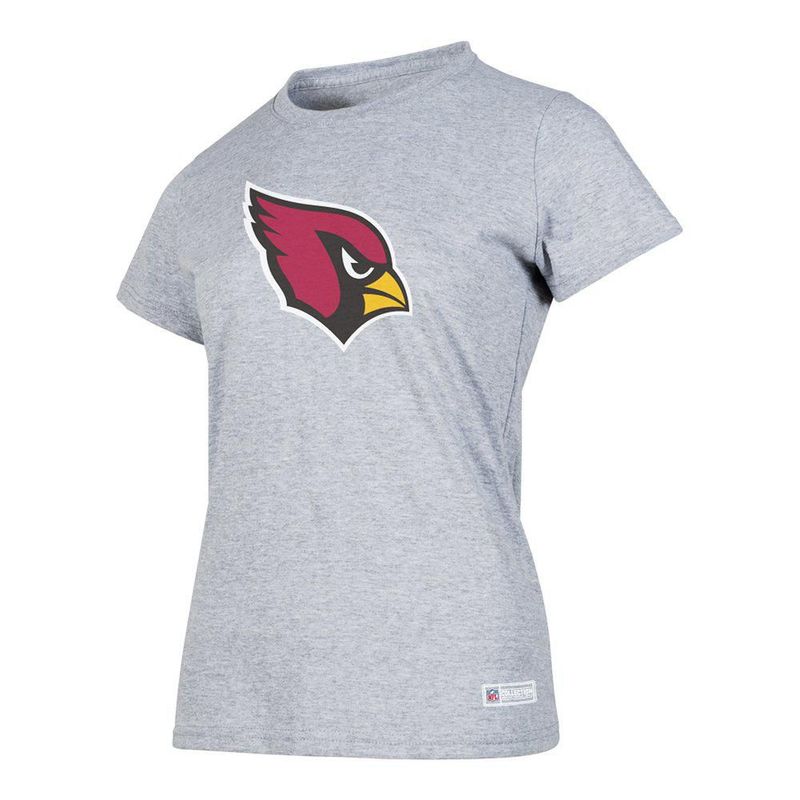 Playera Aficionado NFL Arizona Cardinals Manga Corta Gris Mujer